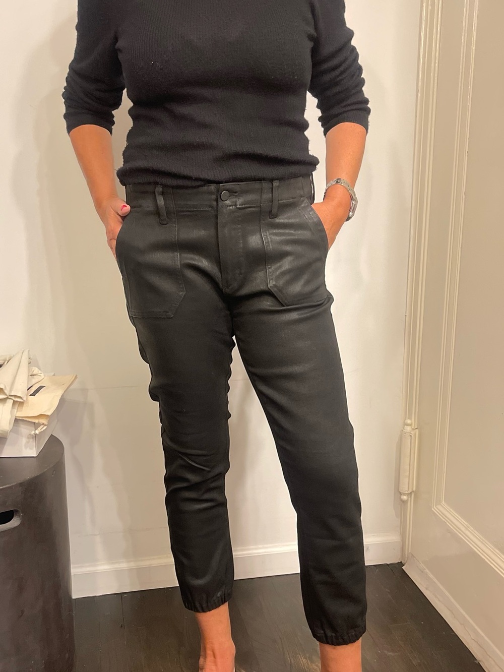 PAIGE Mayslie Jogger Shiny Pant